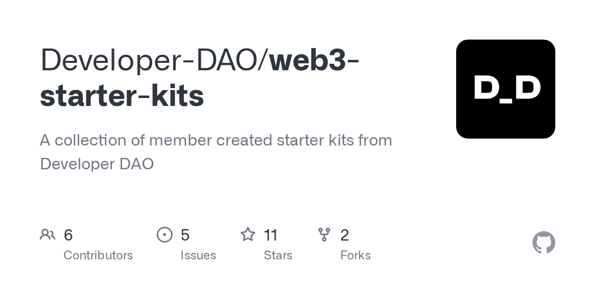 Developer DAO Web3 Starter Kits